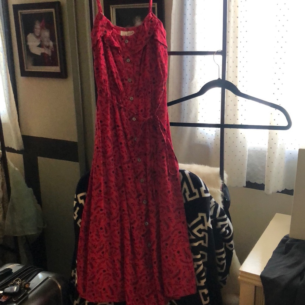 Hot pink dress